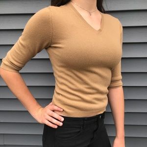 Tan cashmere sweater